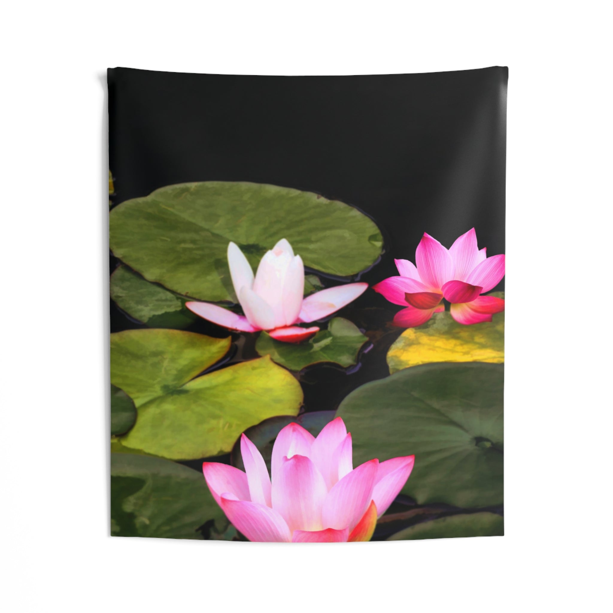 Pink Lily Flower Tapestry-1