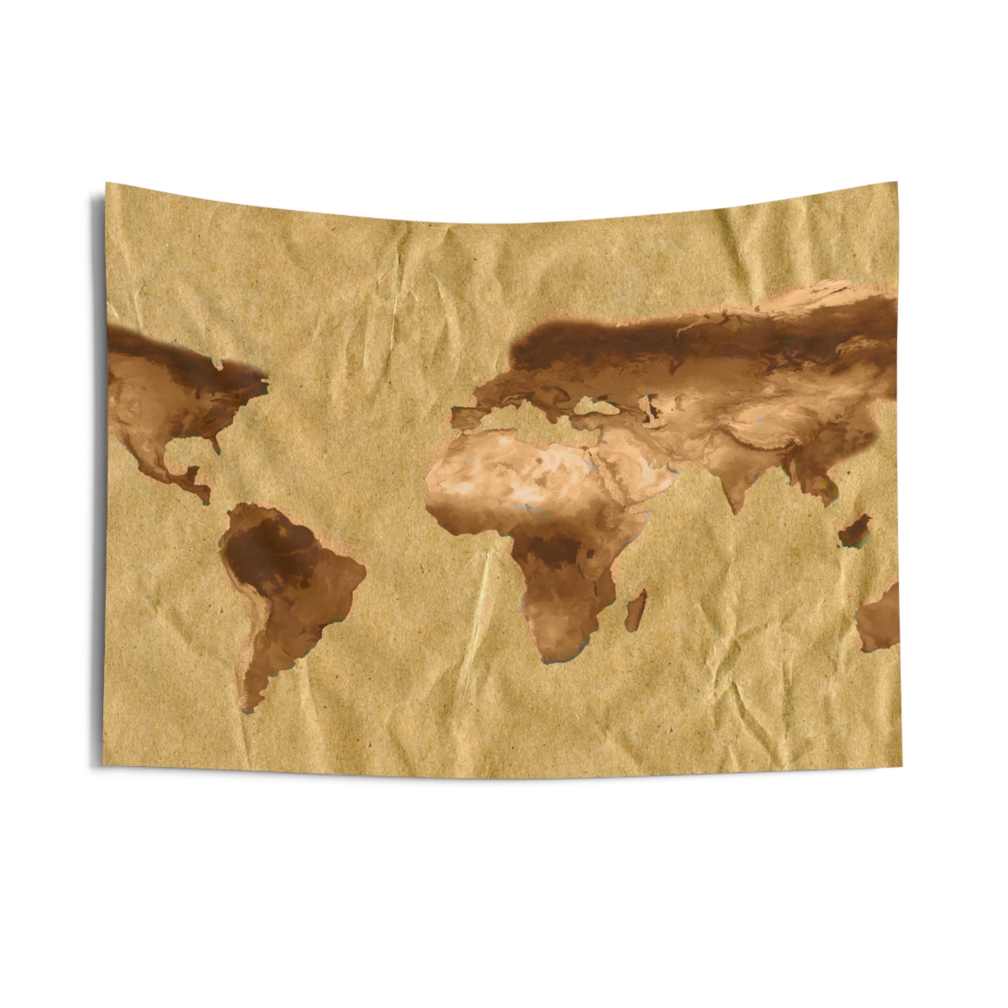 Brown Worldmap Tapestry-2