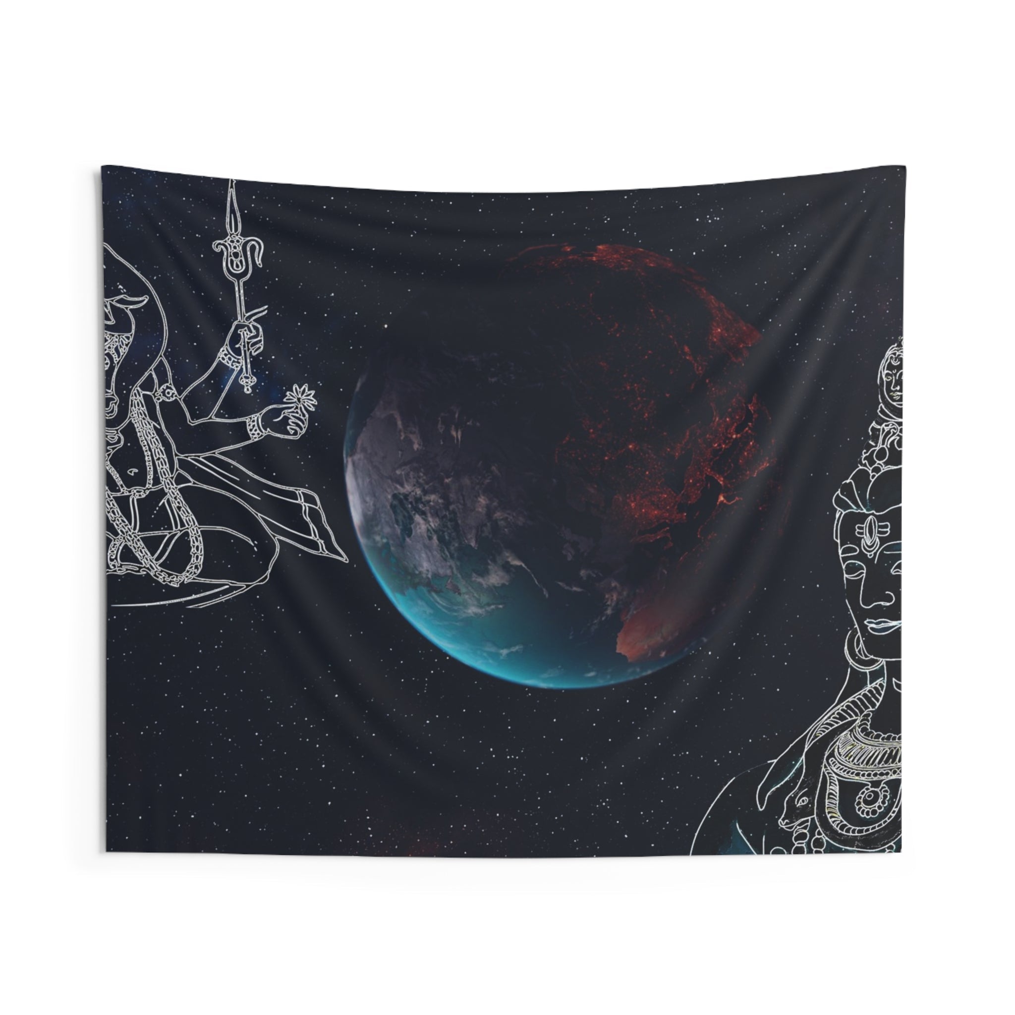 Shiv And Ganesha Tapestry-0