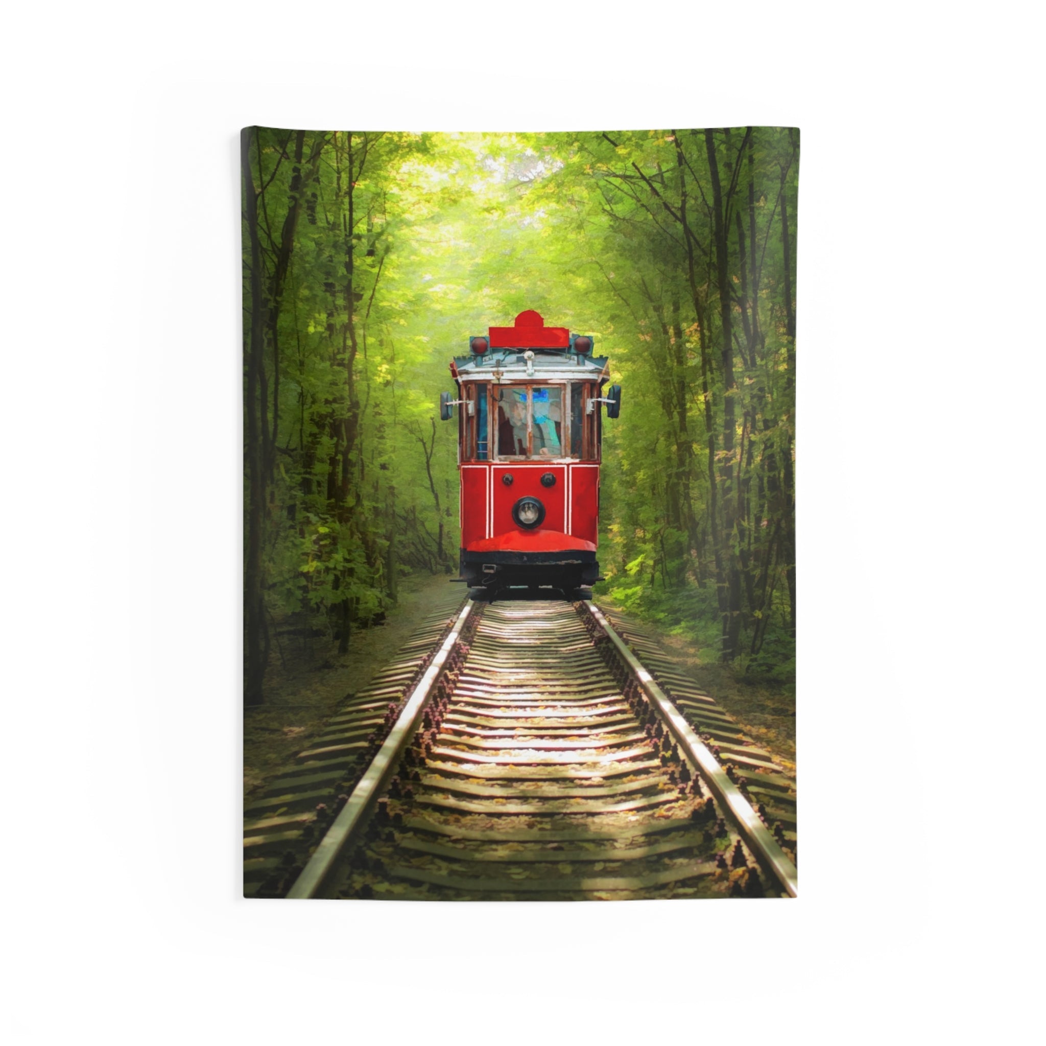 Tree Tunnel Tram Tapestry-0