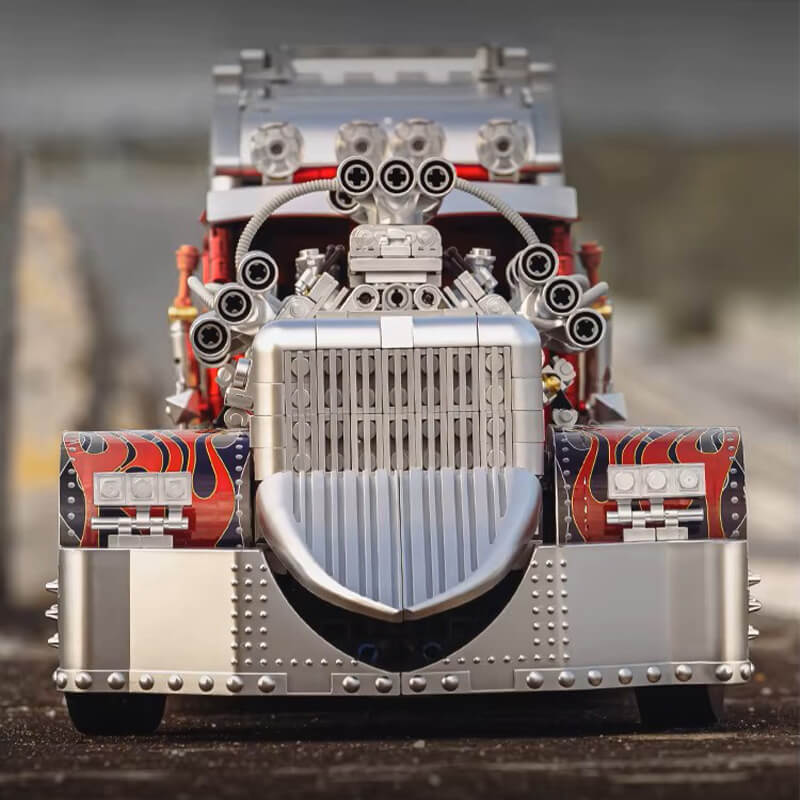 The American V24 Diesel Truck 3484Pcs-2