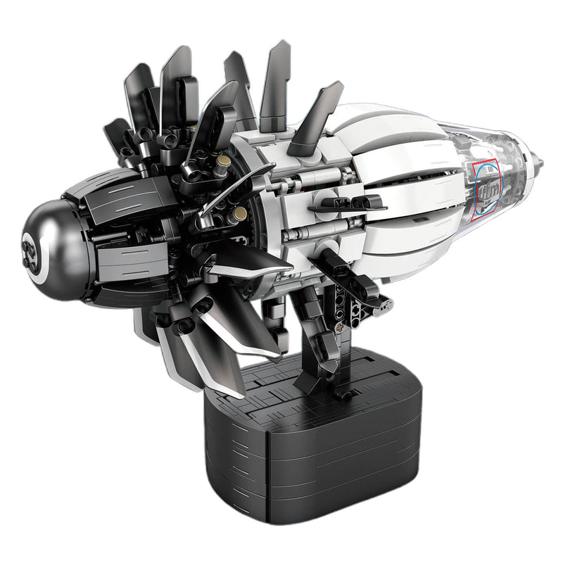 Motorised Aircraft Engine 1350Pcs-0