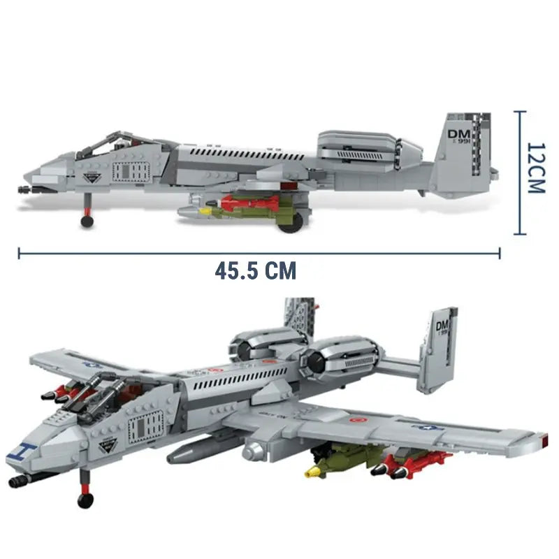 A-10 Ground Attack Aircraft 1049pcs-2