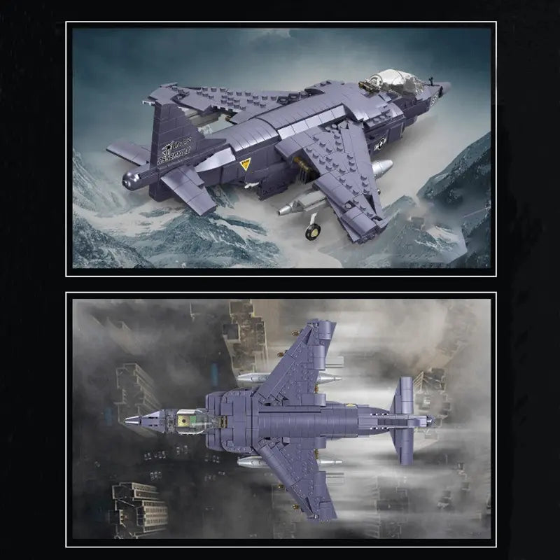 AV-8 Sea Harrier Aircraft 806pcs-2