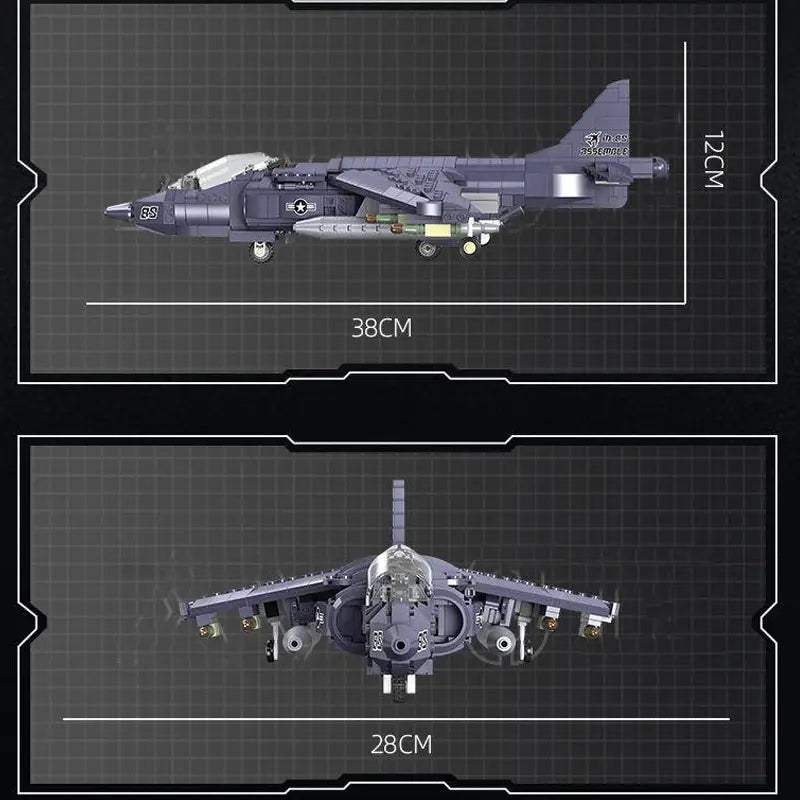 AV-8 Sea Harrier Aircraft 806pcs-3