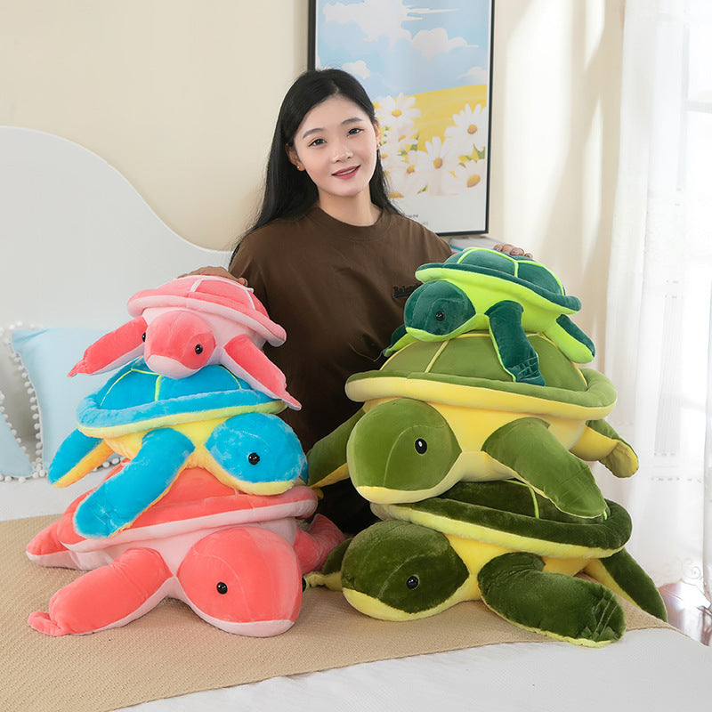 Adorable Little Turtle Plush Simulation Pillow Toys-0