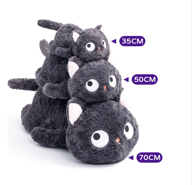 Adorable Plush Black Cat Toy-2