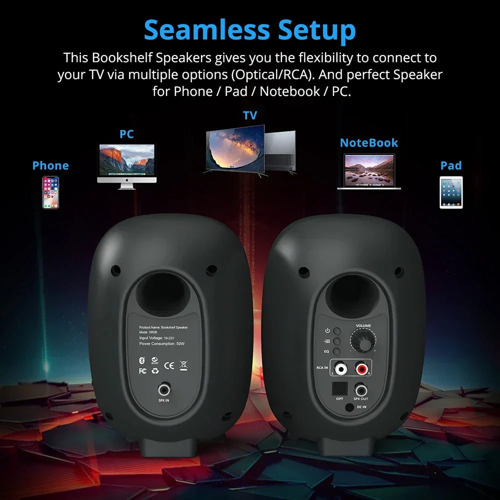 60W Gaming Bluetooth Speaker Soundbar for PC & TV (Black)-4