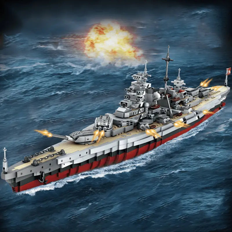 Bismarck Battleship 2080pcs-4