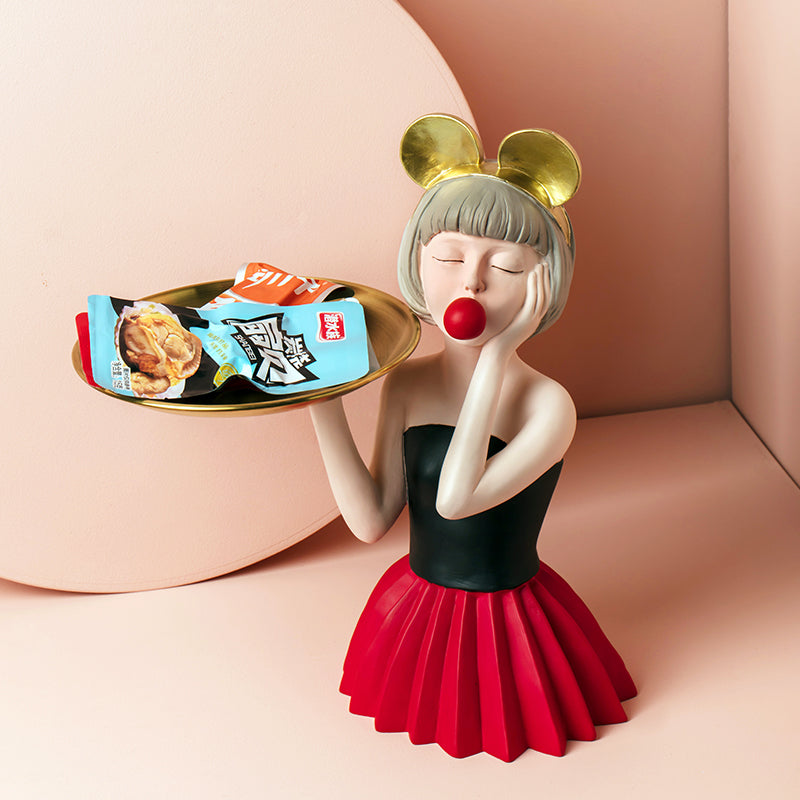 Bubble Girl Resin Nordic Style Ornaments-0