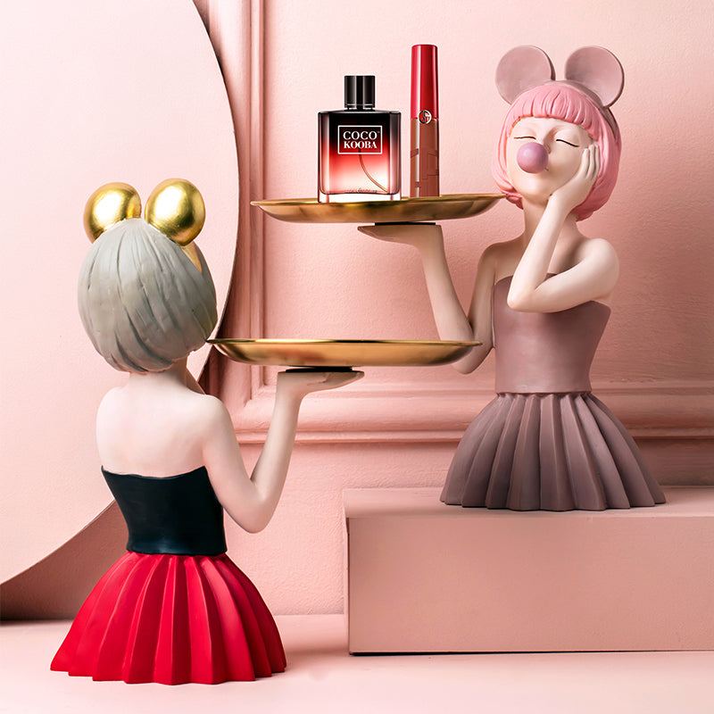 Bubble Girl Resin Nordic Style Ornaments-1