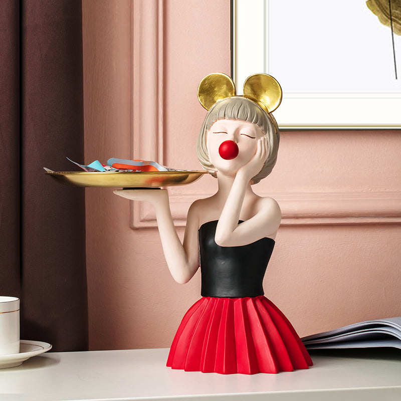 Bubble Girl Resin Nordic Style Ornaments-2