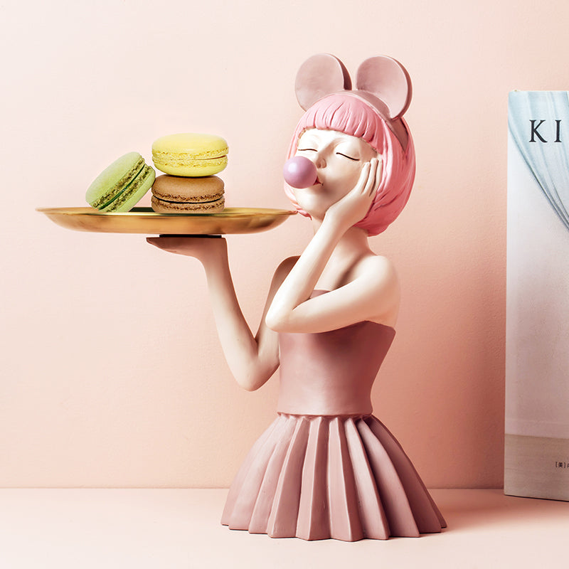 Bubble Girl Resin Nordic Style Ornaments-4