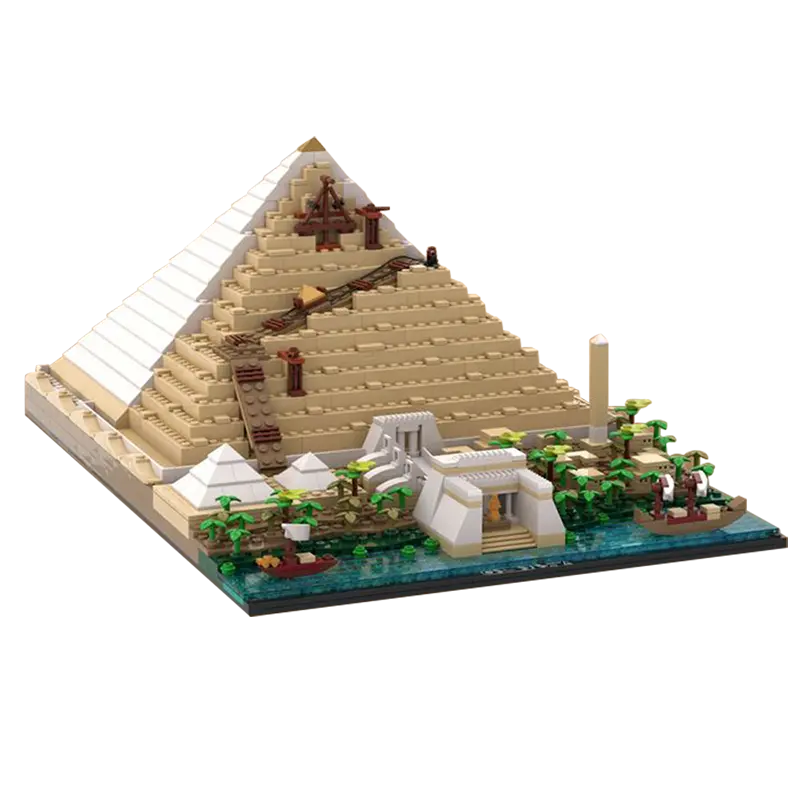 Building Of The Great Pyramid 1467pcs-0