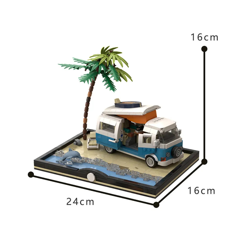 Classic Campervan at the Beach 962pcs-1