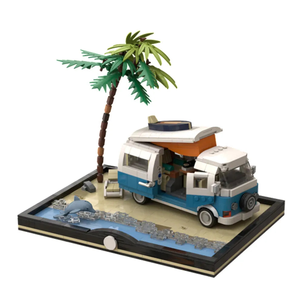 Classic Campervan at the Beach 962pcs-0