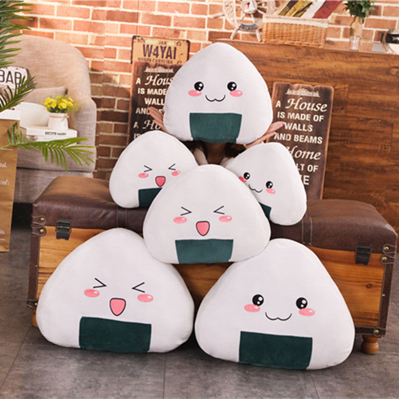Cartoon Anime Rice Ball Plush Toy-0