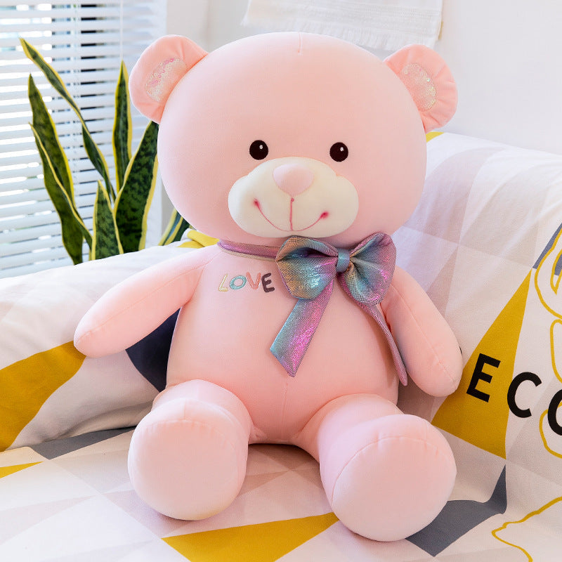 Cartoon Bow Big Bear Plush Toy-3