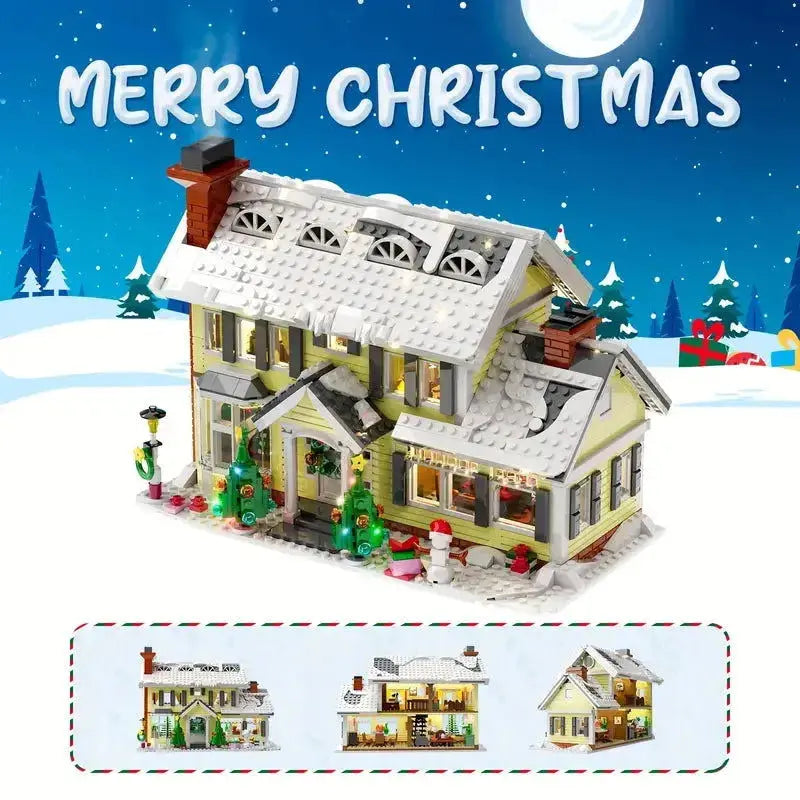 Christmas Winter Holiday Cabin 1155PCS-3