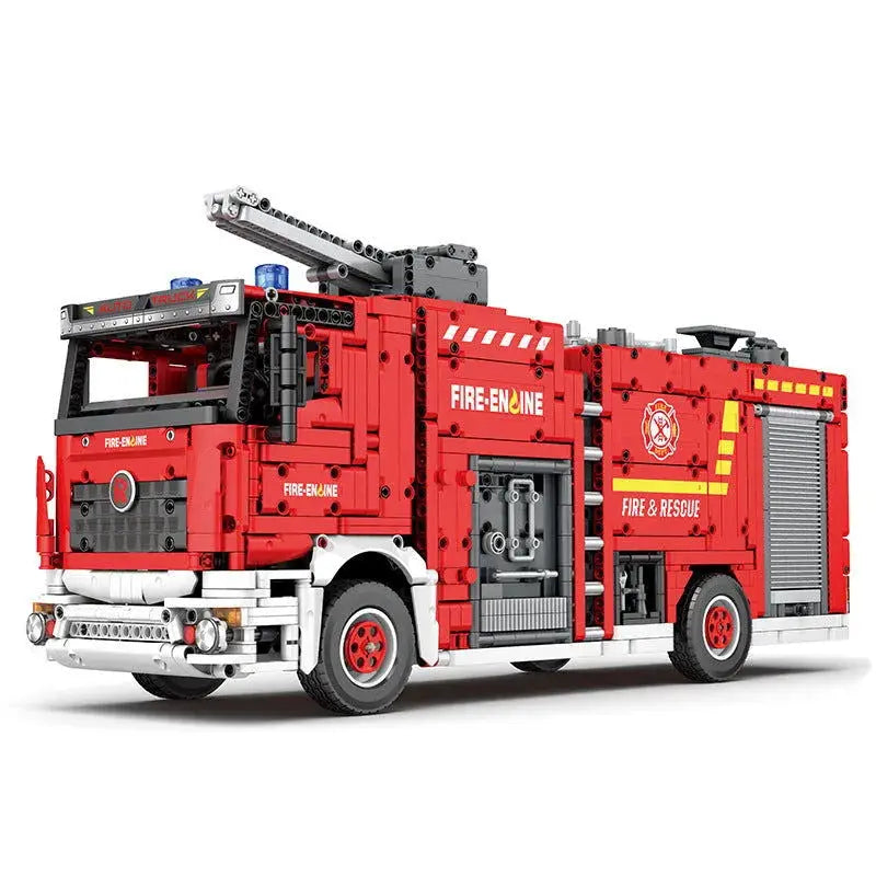 City Airport Fire Truck Large Building Blocks Set Toys-2888 Pieces-0