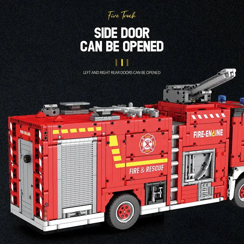 City Airport Fire Truck Large Building Blocks Set Toys-2888 Pieces-3