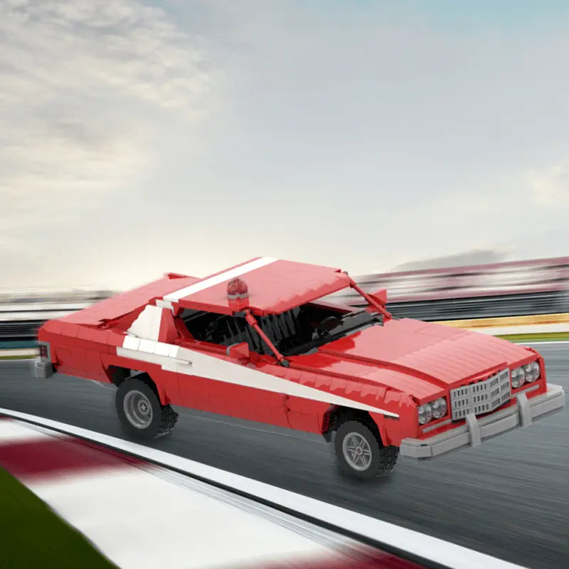 Classic American Police Car 2030pcs-3