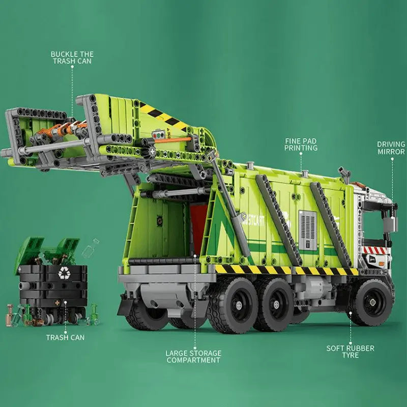 Compression Garbage Truck 1467pcs-1