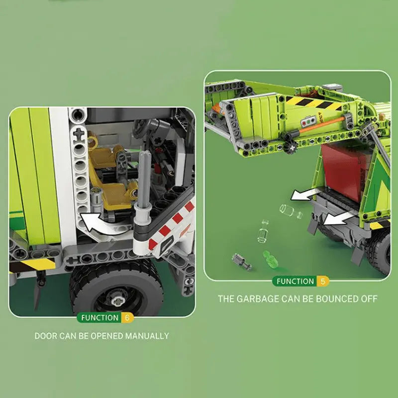 Compression Garbage Truck 1467pcs-4
