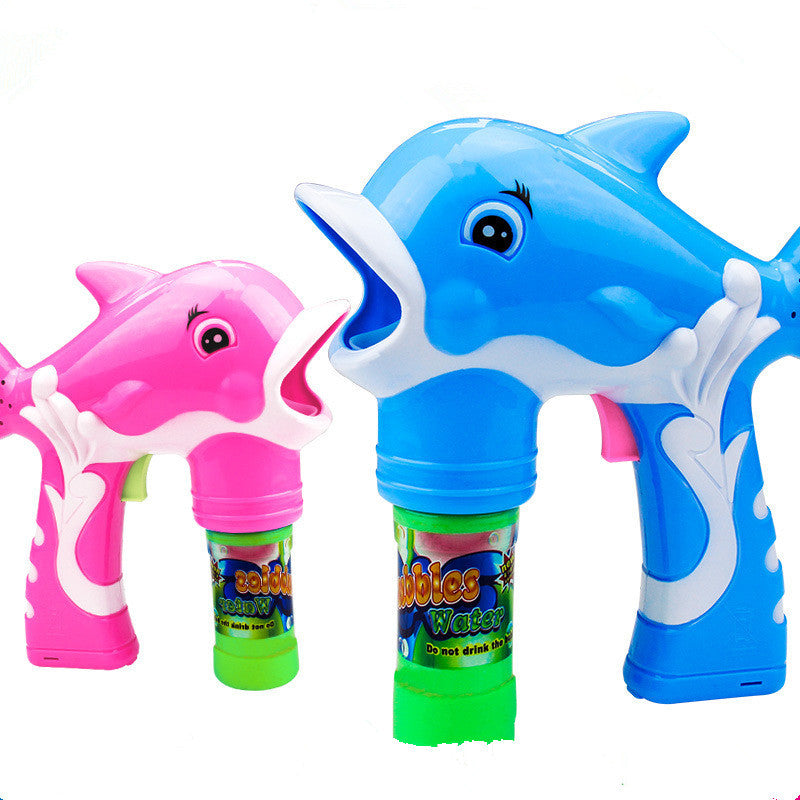 Cute Cartoon Dolphin Shape Bubble Gun-1