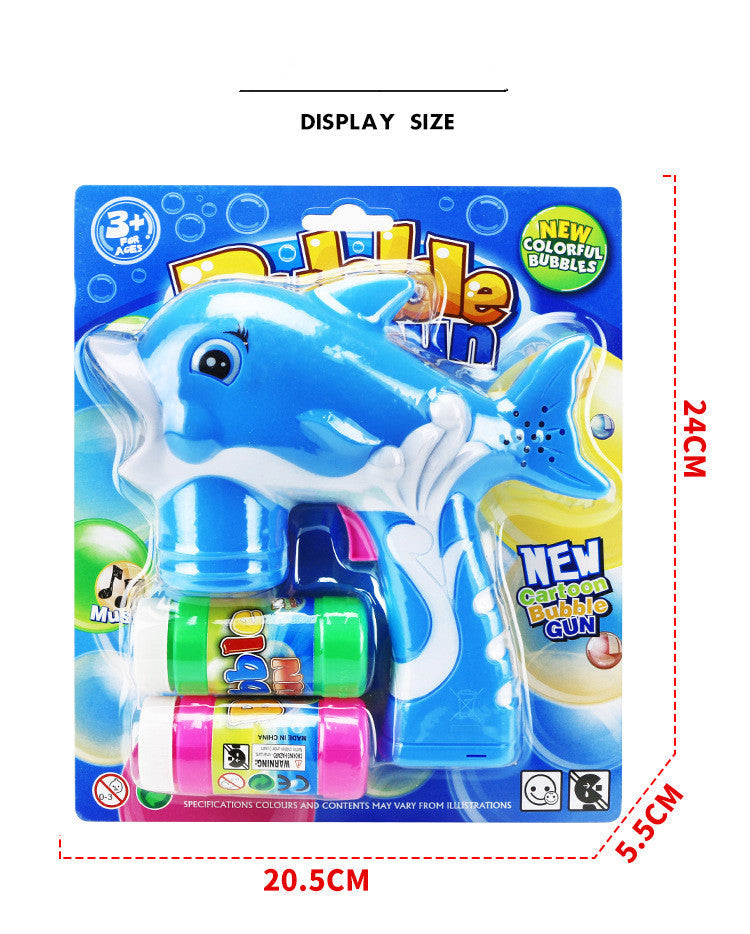 Cute Cartoon Dolphin Shape Bubble Gun-2