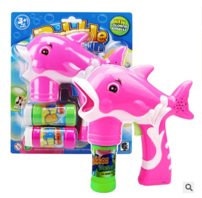 Cute Cartoon Dolphin Shape Bubble Gun-4