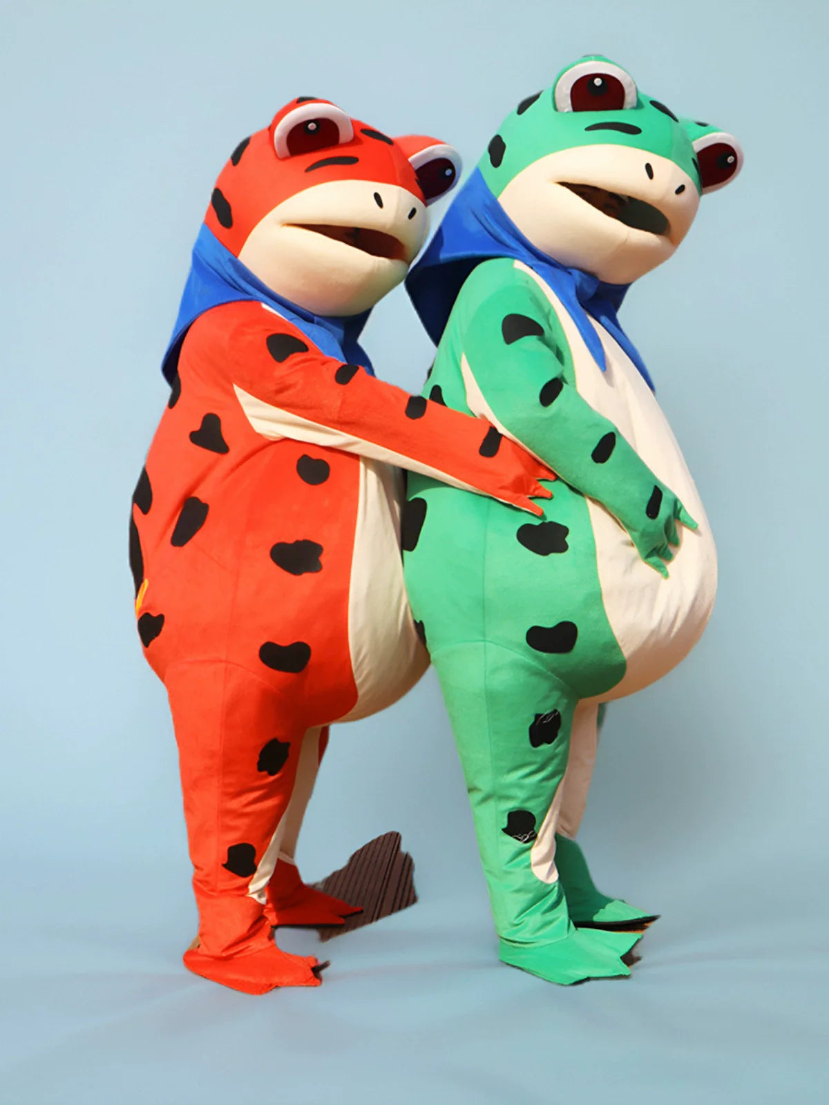 Cute Inflatable Frog Suit: Funny Toad Cartoon Doll Costume-1