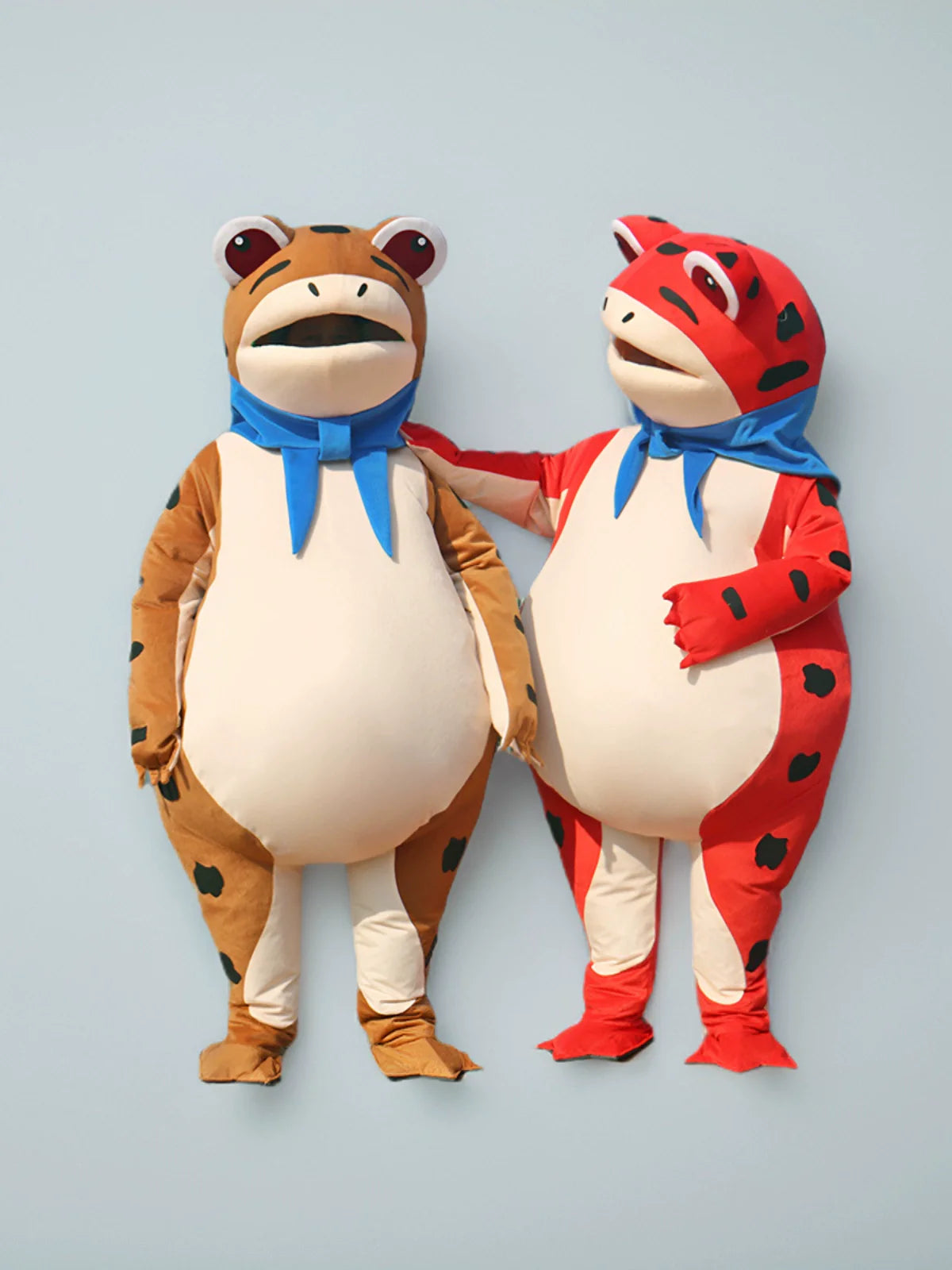 Cute Inflatable Frog Suit: Funny Toad Cartoon Doll Costume-3