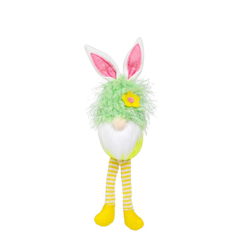Cute Rabbit Ears Glowing Faceless Doll Decoration-3