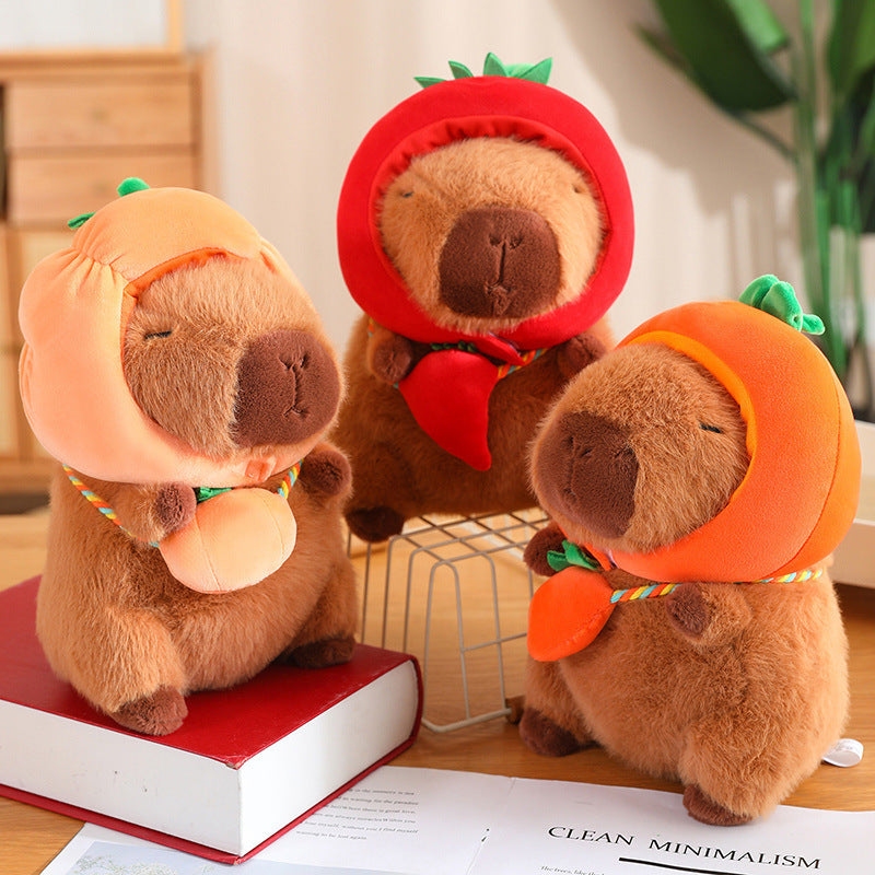 Cute Vegetable-Themed Guinea Pig Plush Doll-4