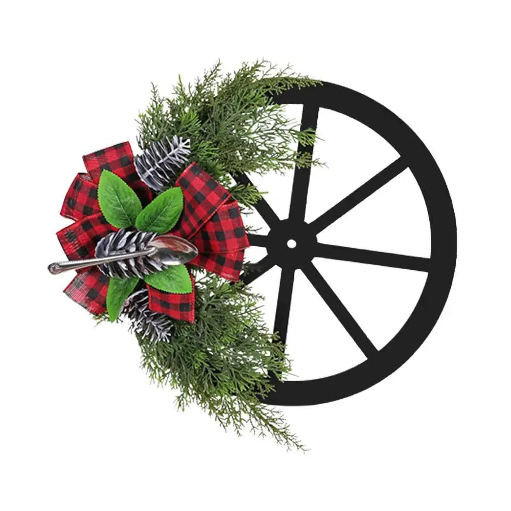 Christmas Wreath with Pine Cone-0