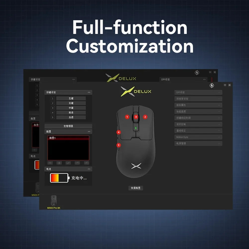 Wireless Gaming Mouse 8K Polling RGB Dock-2