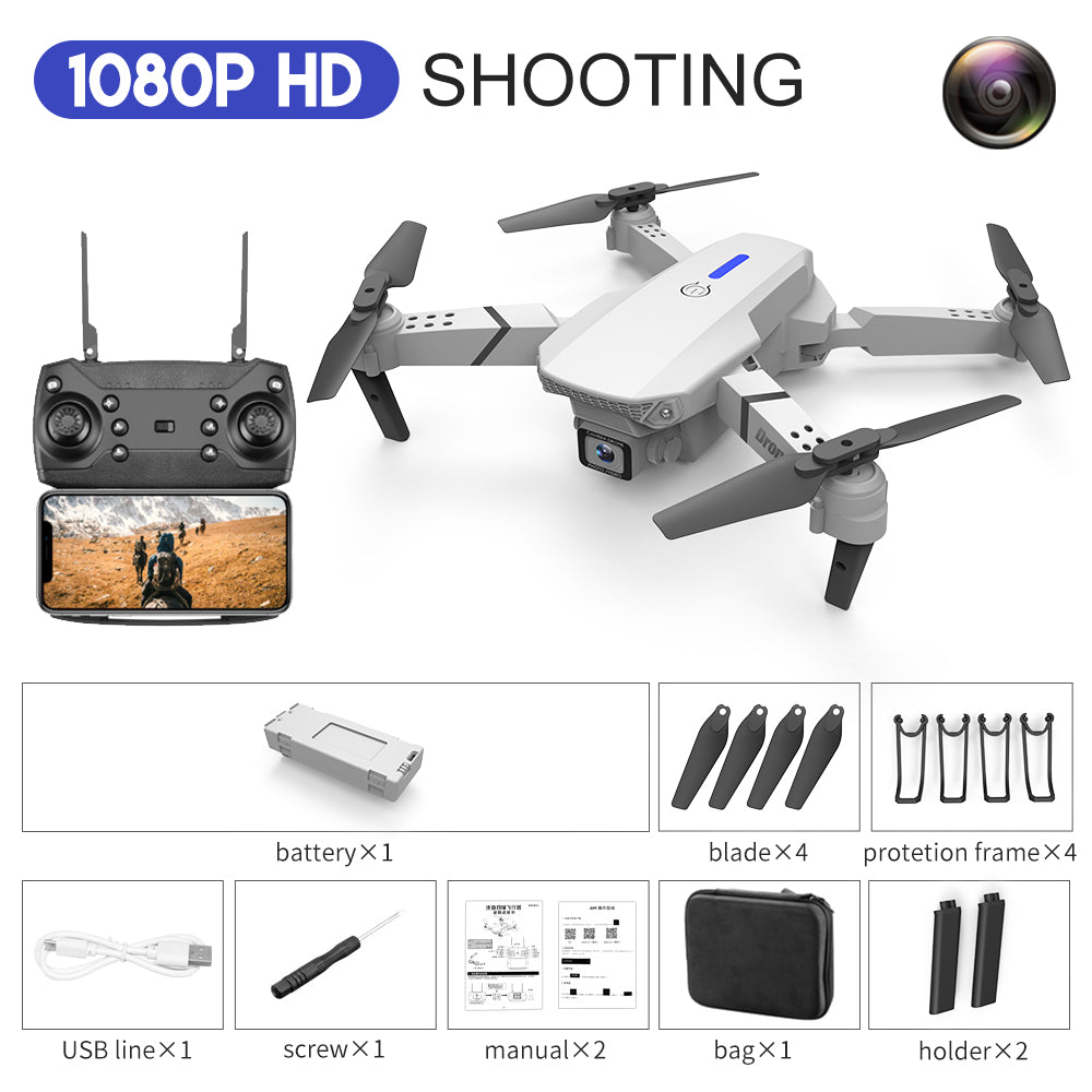 E88 Foldable Quadcopter with Dual Camera-2