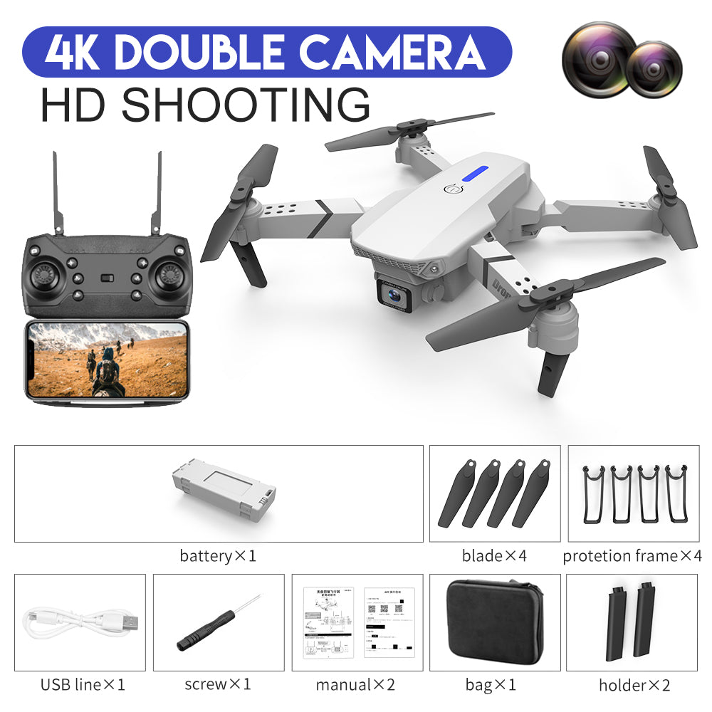 E88 Foldable Quadcopter with Dual Camera-5