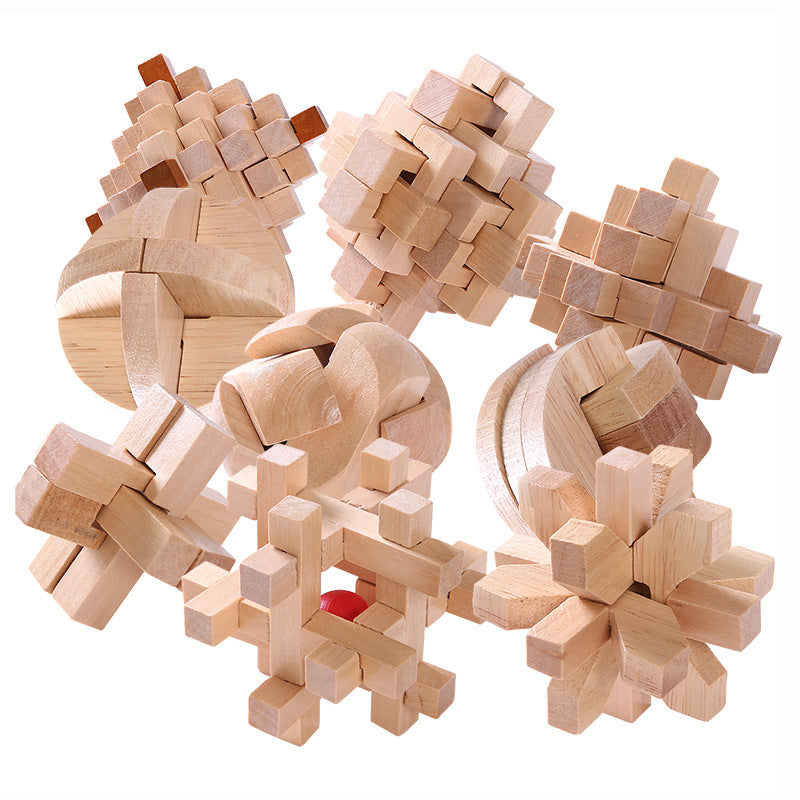 Educational Wood Lock Puzzle Set for Kids-2