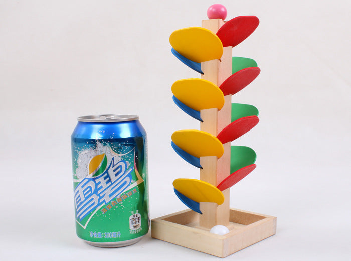 Educational Wooden Leaf Tower Ball Construction Set-3