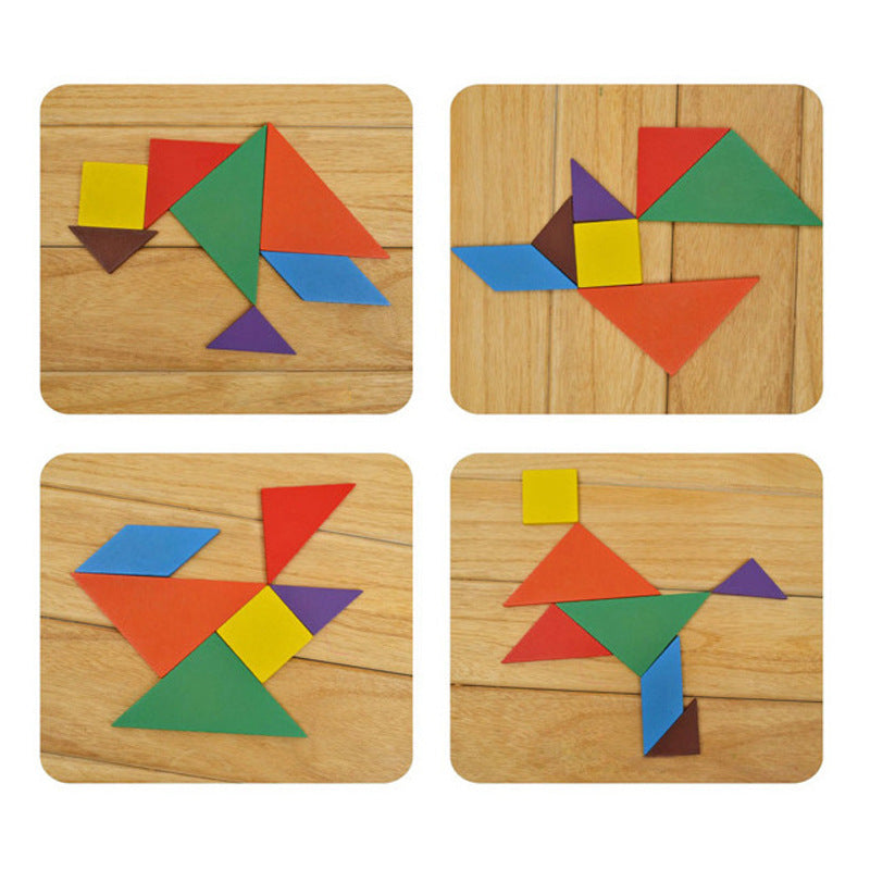 Educational Wooden Tangram Puzzle for Infants-1