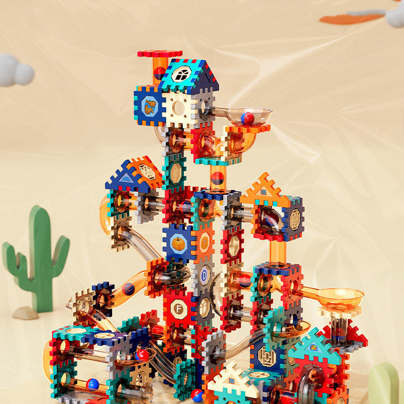 Electric Building Blocks Gear Rotating DIY Educational Toys-0