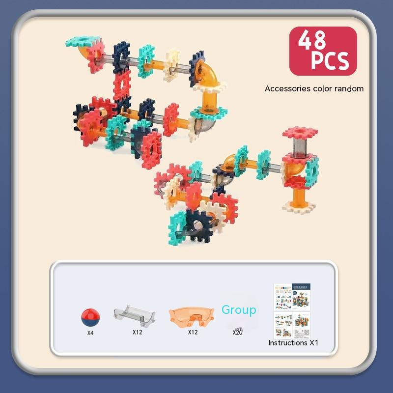 Electric Building Blocks Gear Rotating DIY Educational Toys-2