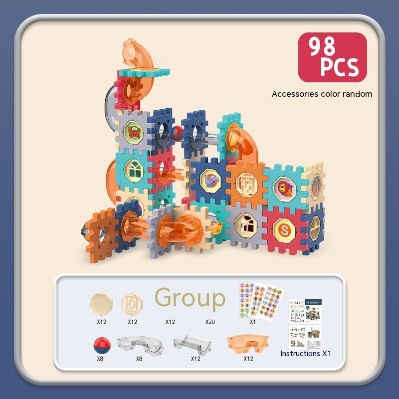 Electric Building Blocks Gear Rotating DIY Educational Toys-3