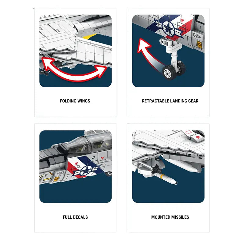 F14 Tomcat 1599pcs-4