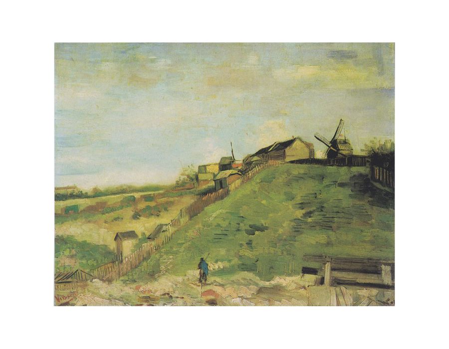 The Hill Of Montmartre By Van Gogh Canvas Print-0