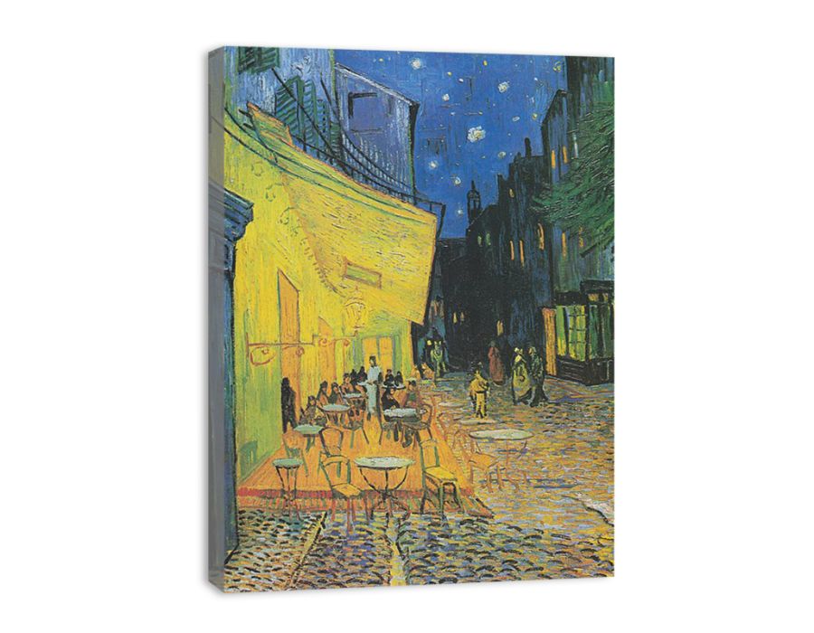 Cafe Terrace at Night Canvas Print-1