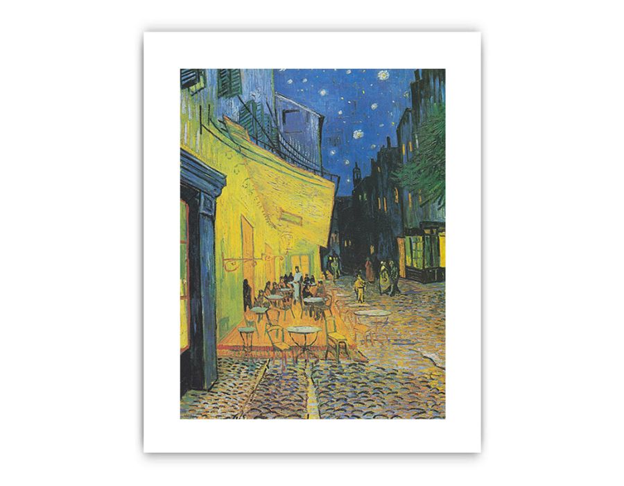 Cafe Terrace at Night Framed Print-4