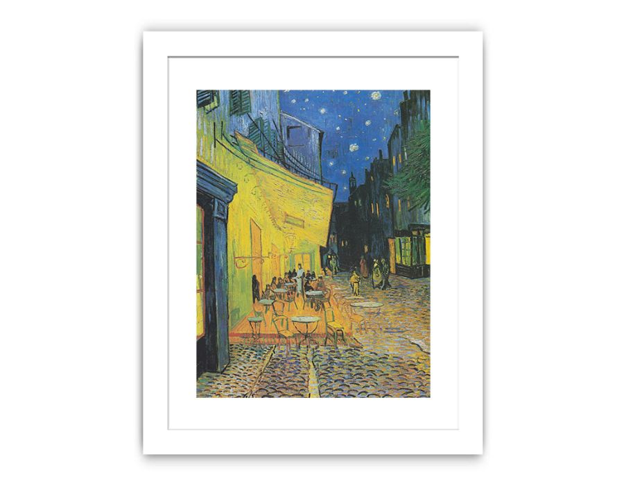 Cafe Terrace at Night Framed Print-2